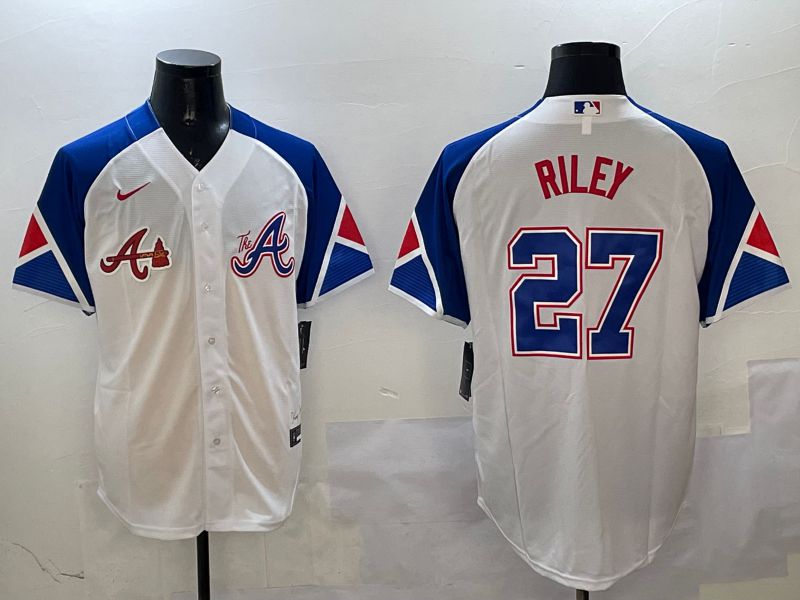 Men Atlanta Braves #27 Riley White City Edition 2025 Nike MLB Jersey style 7->atlanta braves->MLB Jersey